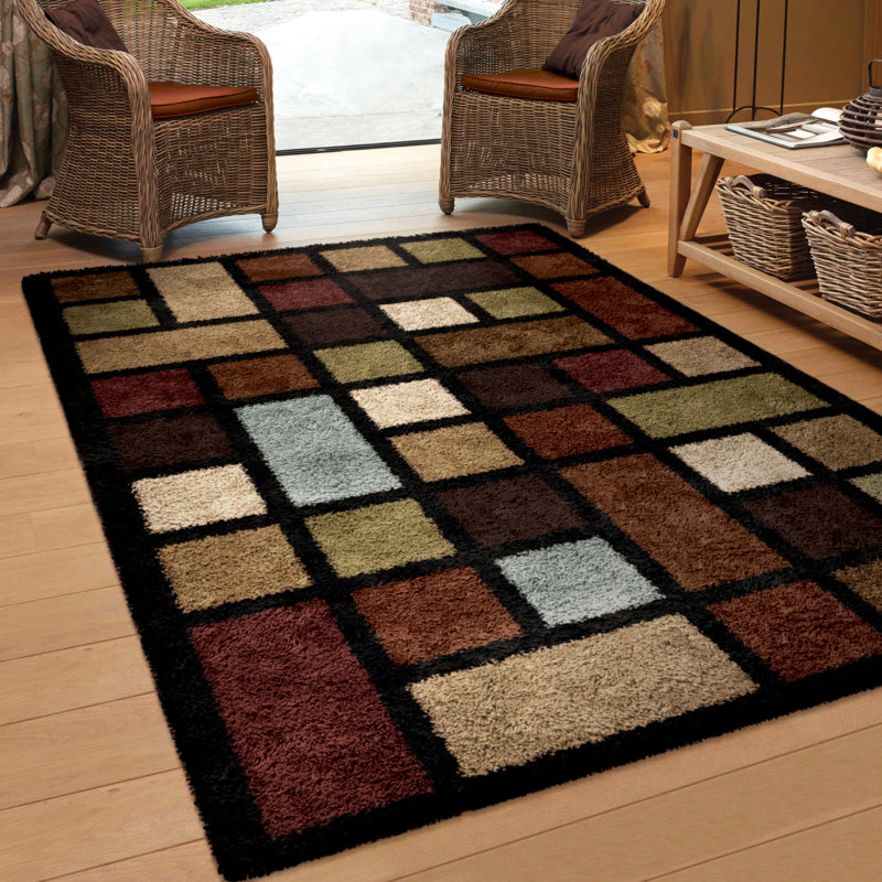 Threadbind Perth Brown Area Rug & Reviews Wayfair
